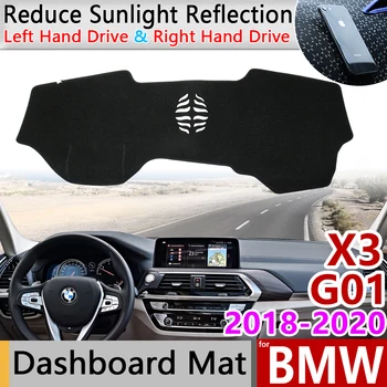 pre BMW X3 G01 2018 2019 2020 Anti-Slip Anti-UV Mat Panel Kryt Pad slnečník Dashmat Chrániť Koberec Príslušenstvo Auto Vankúš