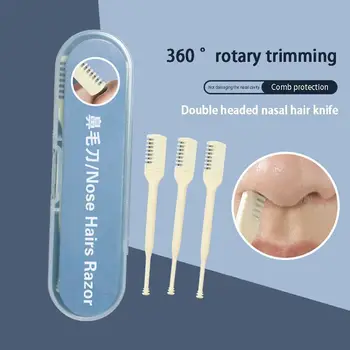 Prenosné Ručné Nosovej Vlasy Fréza Pre Mužov A Ženy S Úložný Box Umývateľný Zastrihávač Chĺpkov V Nose 360 Otočiť Nástroj Pre Odstránenie Chĺpkov V Nose