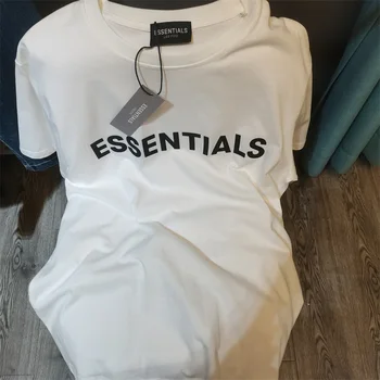 2023 Nový Príchod Essentials T-shirt Pevné Kvapky Tlač Tričká Krátky Rukáv Bavlnené Tričko Jeden Deň Lode Von Tees Topy