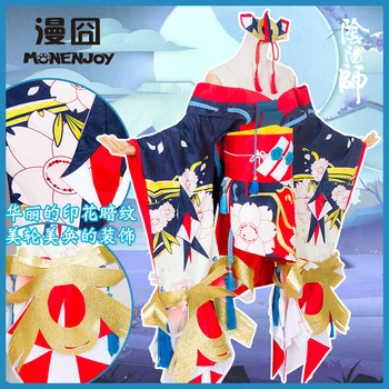 Demon Nôž Dievča Yoto Hime Onmyoji NARAKA BLADEPOINT Yoto Hime Cosplay Kostým Kimono Šaty kompletný Set pre Halloween Vianoce