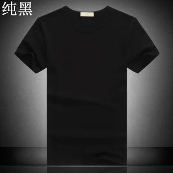 LI2554-391 - Cut Dizajn Slim Fit Soild pánske t-shirt Topy Tees Brasil Krátky Rukáv T Shirt Pre mer