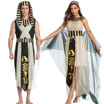 Halloween Kleopatra, Egyptská Kostým Mew Ženy Dospelých Egypt Kráľovná Karnevalu Strany, Cosplay Kostýmy, Sexy Zlaté Maškarný