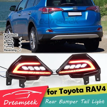 LED Reflektor Zadný Nárazník zadné Svetlo pre Toyota RAV4 XA40 2016 2017 2018 Brzdové svetlo s Dynamickým Sekvenčné Zase Signál Dymu